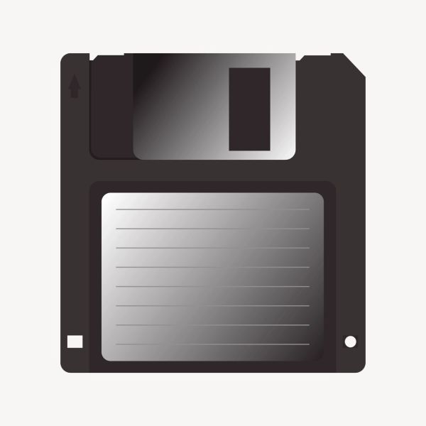 Floppy disk clip art, vintage