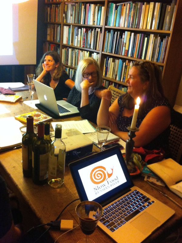 Slow Food Media Team Dinner Meeting: March