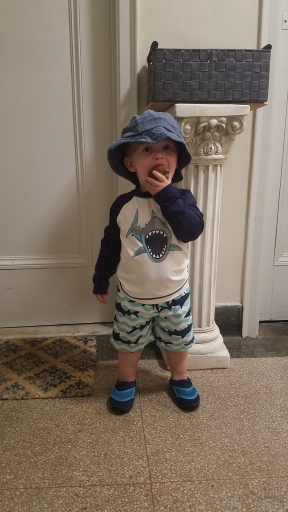 'Cheese!' he says, mid 'muffin man.'