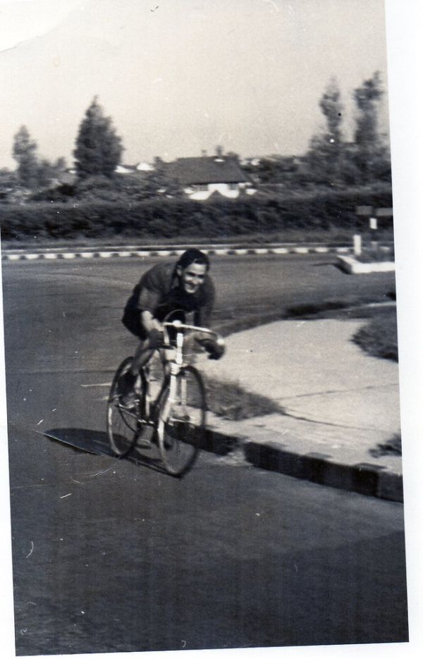 17. Neville Hodges, mid kent in the early 50s. Riding a chromium-plated HV Powell