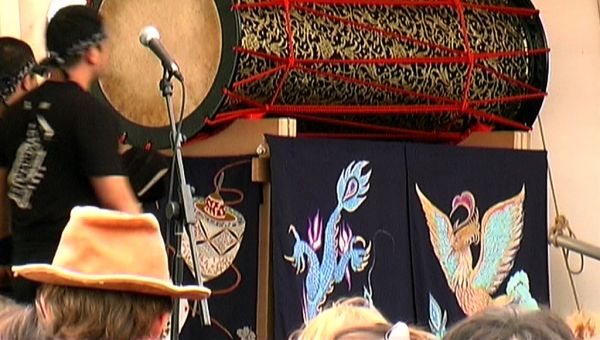 Embroidered Dragons and Drum