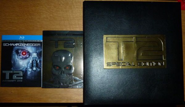 Terminator 2 Laserdisc, DVD, BluRay.