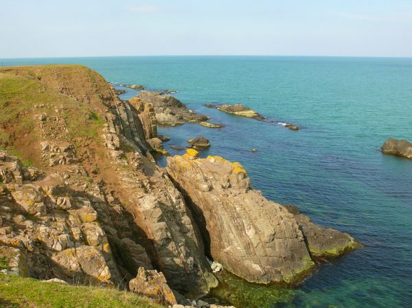 Volcanic rock formations Bulgarian Black Sea Coast