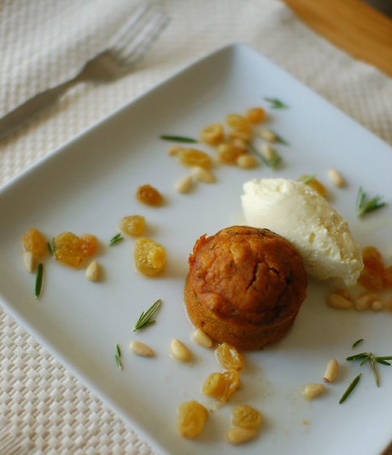 29th Birthday Cake: Babbo Pumpkin Rosemary Cake with Olive Oil Gelato