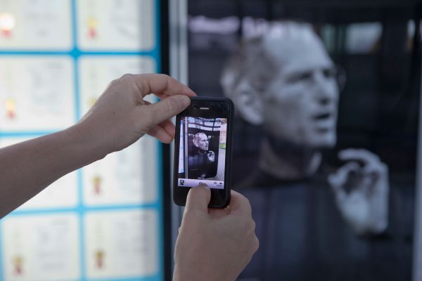 iPhone Photo of Steve Jobs Exhibit