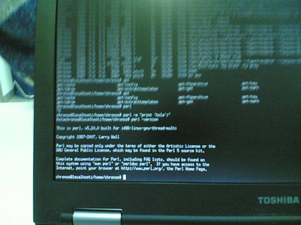 ¡Chromium OS tiene Perl!