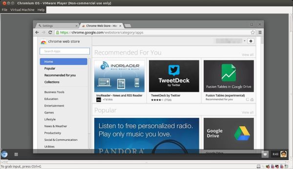 Chromium OS on VMware Player