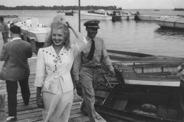 Betty Grable, New River, North Carolina, 1942