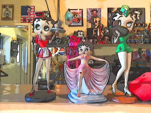 Betty Boop Cafe, Portland 2015