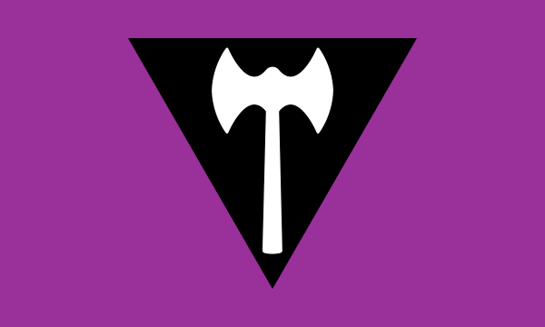 Labrys Lesbian Flag