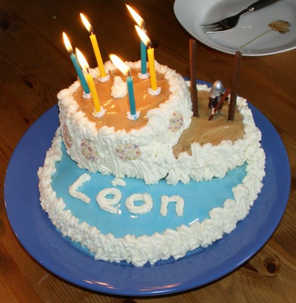 Pirate ship birthday cake