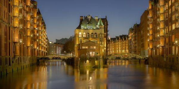 Speicherstadt Hamburg by Night