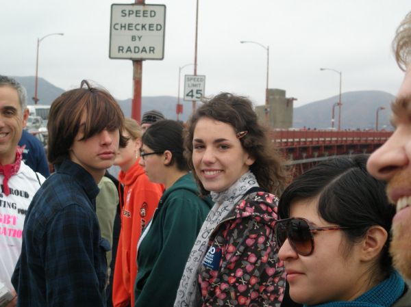 091011 OLYMPUS LGBT Lesbian Gay Bisexual Transgender and Straight allies NCOD National Coming Out Day March across GGB 2009!