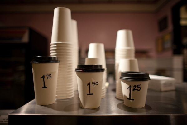 Coffee Cups at Bakesale Betty