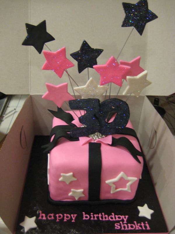 30th birthday cake - Shooting stars