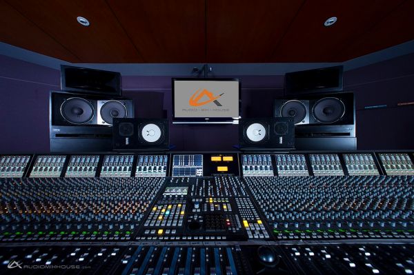 96-channel Solid State Logic (SSL) Duality at Audio Mix House, Studio A