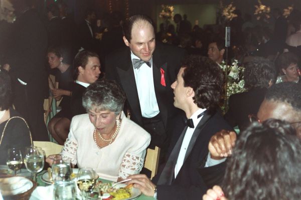 Jerry Seinfeld's mother (Betty), Jason Alexander, and Jerry Seinfeld