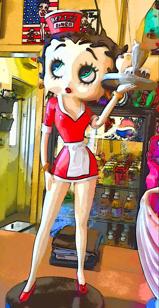Betty Boop Cafe, Portland 2015