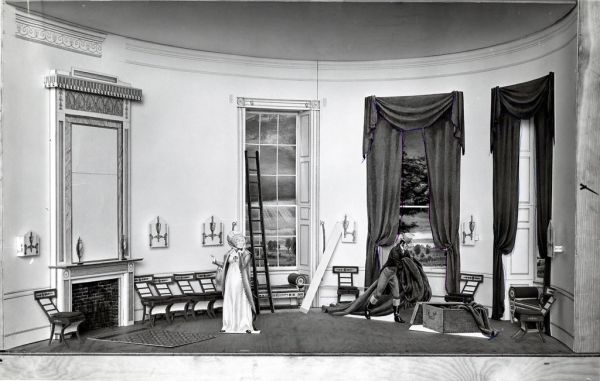 First Ladies Dolly Madison diorama working model, 1961