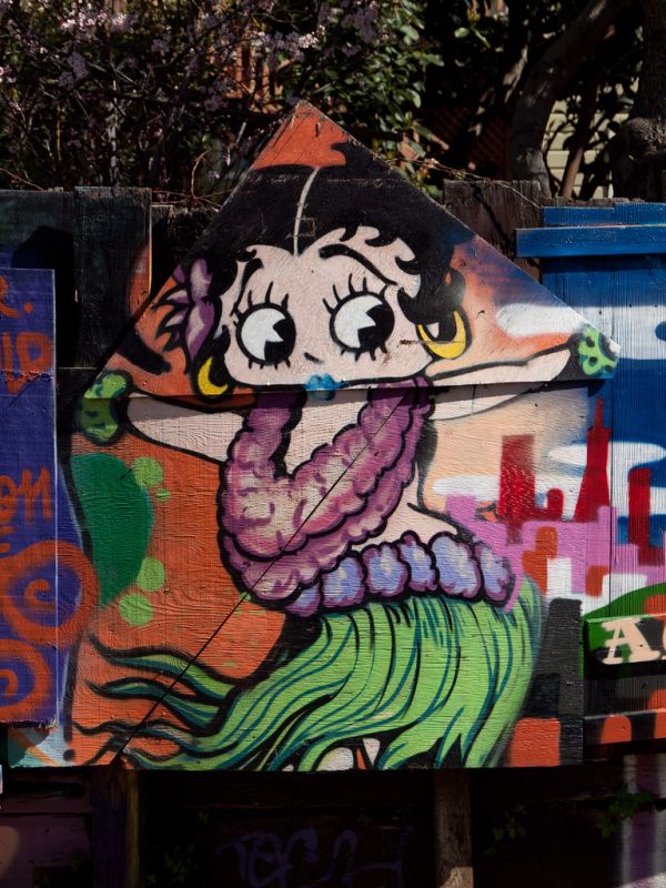 Betty Boop mural in the Mission