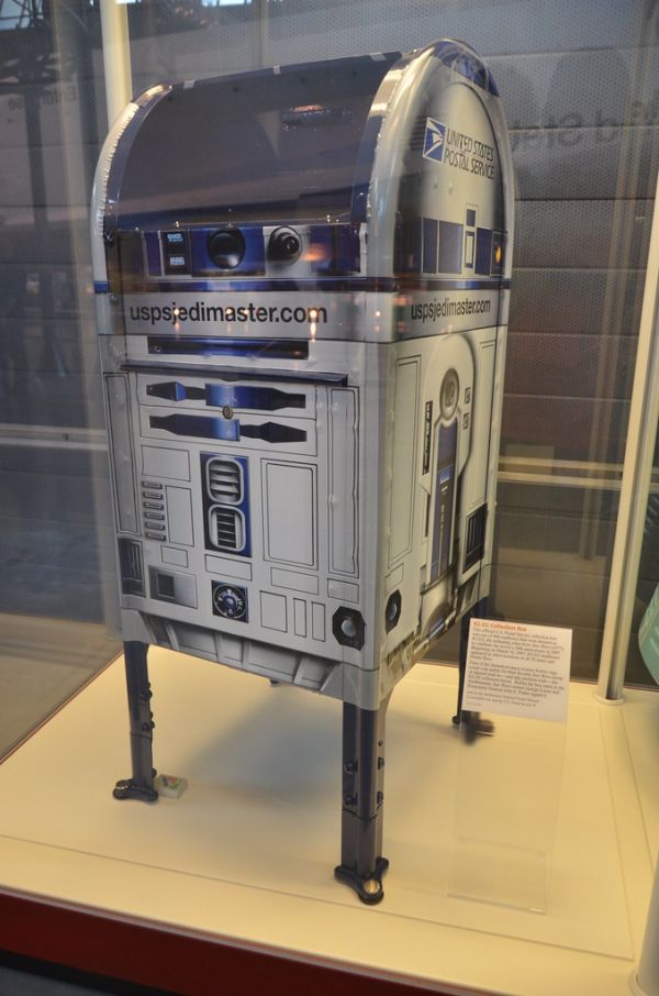 Steven F. Udvar-Hazy Center: Space exhibit, Star Wars R2-D2 themed US Post Office mailbox
