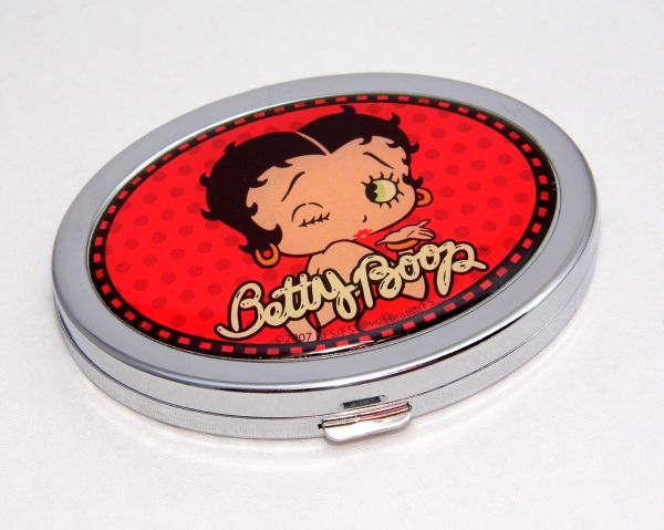 Betty Boop Compact Mirror, Measures 2.75 Inches Wide, Made In China, Copyright 2007