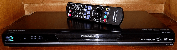 Panasonic DMP-BD60 playing Blu-Ray Disc