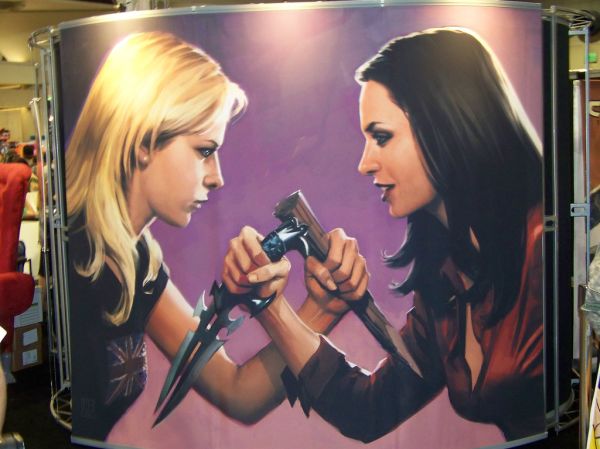 Dark Horse Buffy vs Faith art
