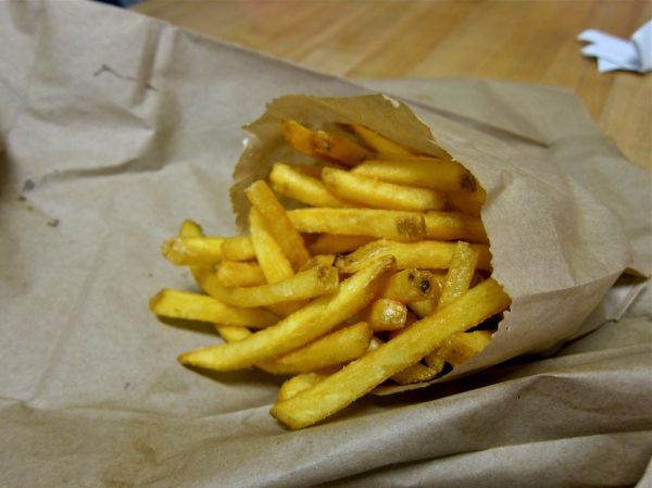 French Fries Made from Yukon Gold Potatoes with White Truffle Oil & Sea Salt (1)