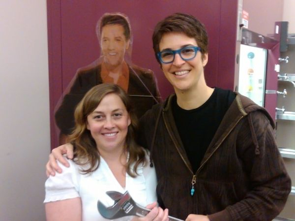 Rachel, Buffy the fan, Elvis, and a big wrench!