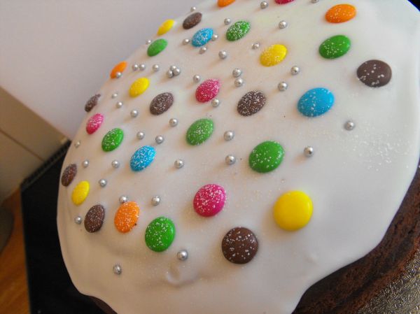 Smarties Chocolate Birthday Cake