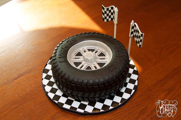 'Tire Cake' Birthday Cake