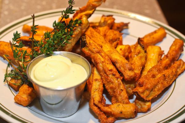 Eggplant French Fries: The finished dish