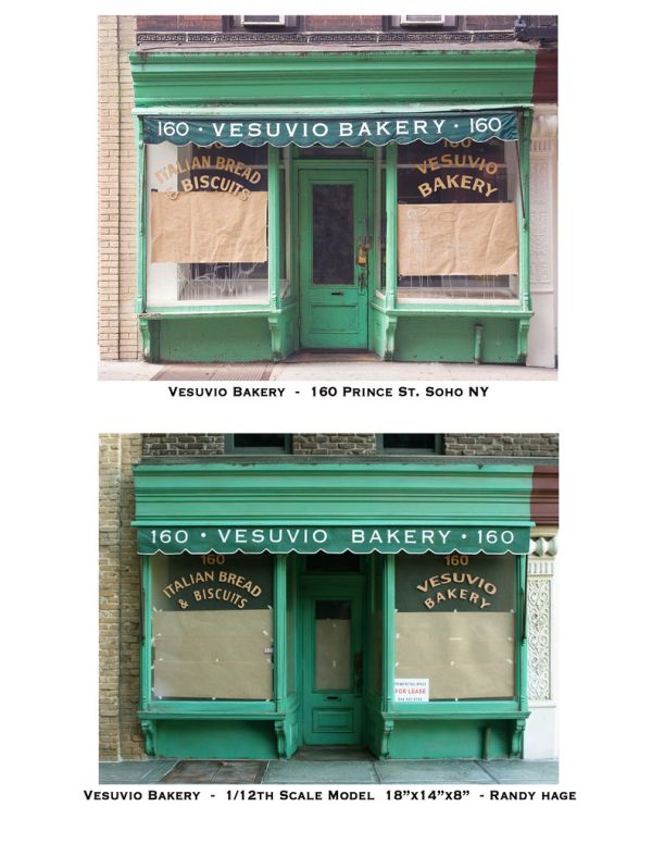 Vesuvio Bakery NY - Scale model and real structure comparison by Randy Hage