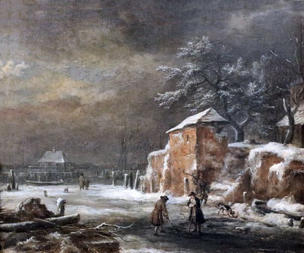 IMG_5623A Jacob van Ruisdael. 1628-1682. Paysage d'hiver Winter Landscape. Hamburg Kunsthalle.