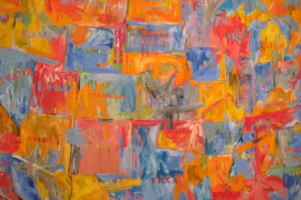 NYC - MoMA: Jasper John's Map