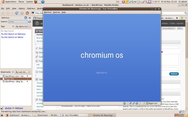 Chromium OS - Signing In