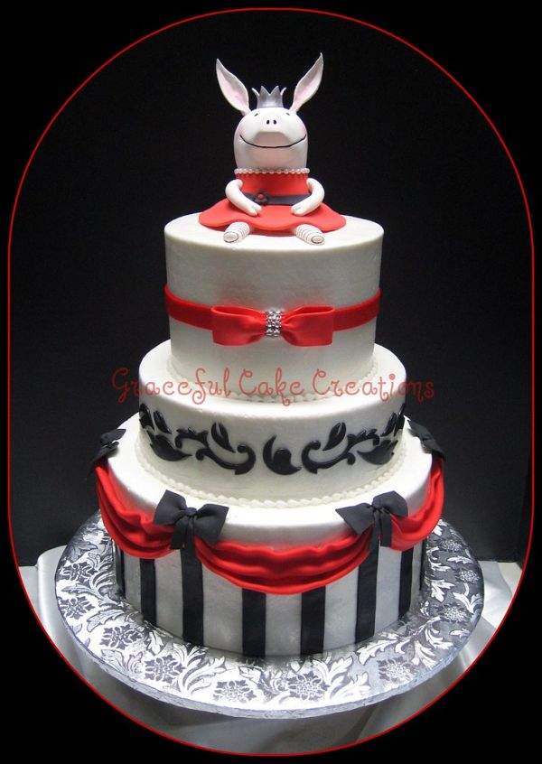 Olivia the Pig Birthday Cake