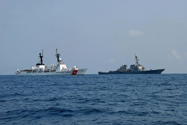 Coast Guard Cutter Dallas, USS McFaul Transit Through Black Sea Together