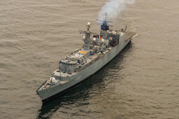 SNMG2 and SNMCMG2 sailing in the Black Sea as part of NATO routine presence