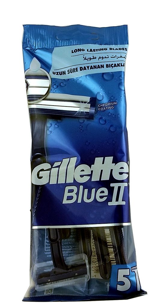 GILLETTE BLUE 2 CHROMIUM COATING - 5 SZT WOREKBAG ROEM
