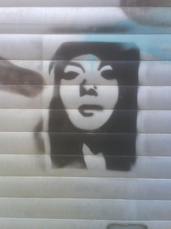 Female Face Stencil