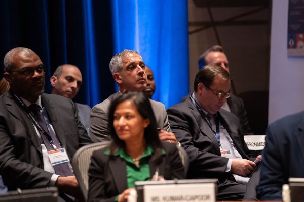 General Counsels from other International Financial Institutions were present at the ceremony. Mansur Noibi, Islamic Development Bank, Michalis Spanopoulos, Black Sea Trade and Development Bank, and Octavio Rosselli, Development Bank of Latin America