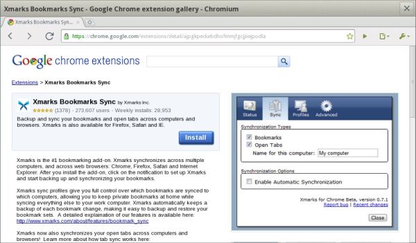 Chromium & Xmarks + MeeGo = Awesome