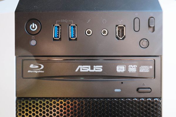 CORSAIR Carbide Series White 500R Mid Tower Computer Case Front Plate w/ ASUS Black 12X BD-ROM 16X DVD-ROM 48X CD-ROM SATA Internal Blu-Ray Drive