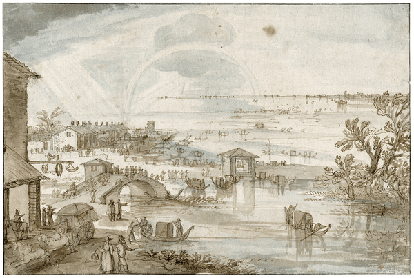 View of the lagoon of Venice PK-T-AW-1254, PK-T-AW-475