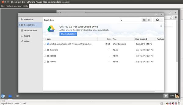 Chromium OS on VMware Player