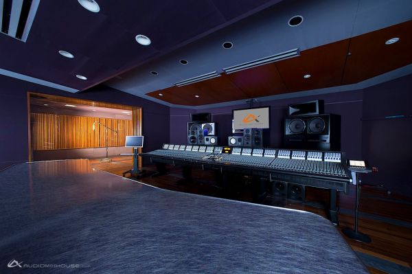 96-channel Solid State Logic (SSL) Duality at Audio Mix House, Studio A