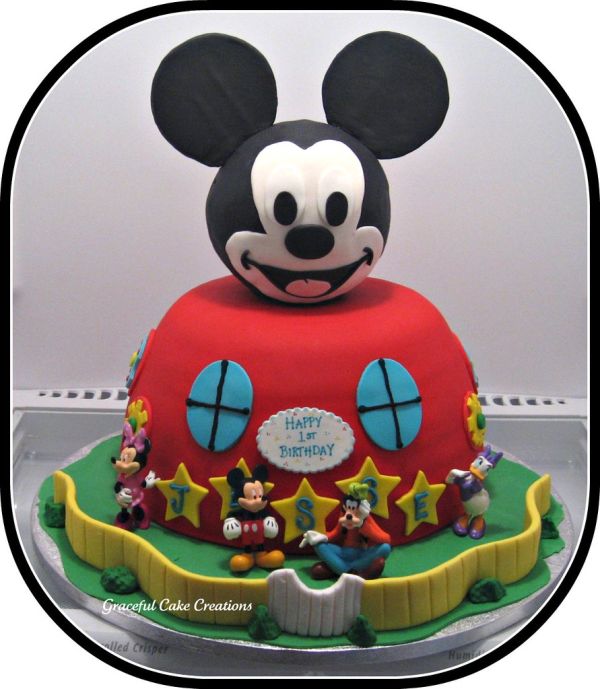 Mickey Mouse Club House Birthday Cake