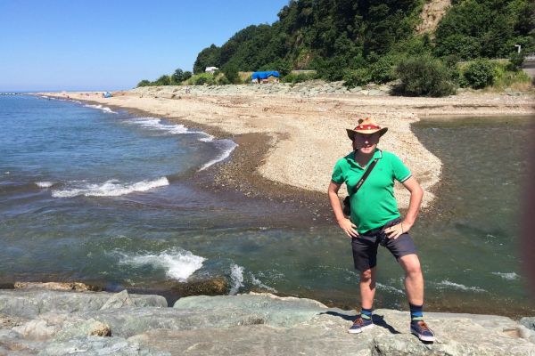 Charles on the Black Sea coast